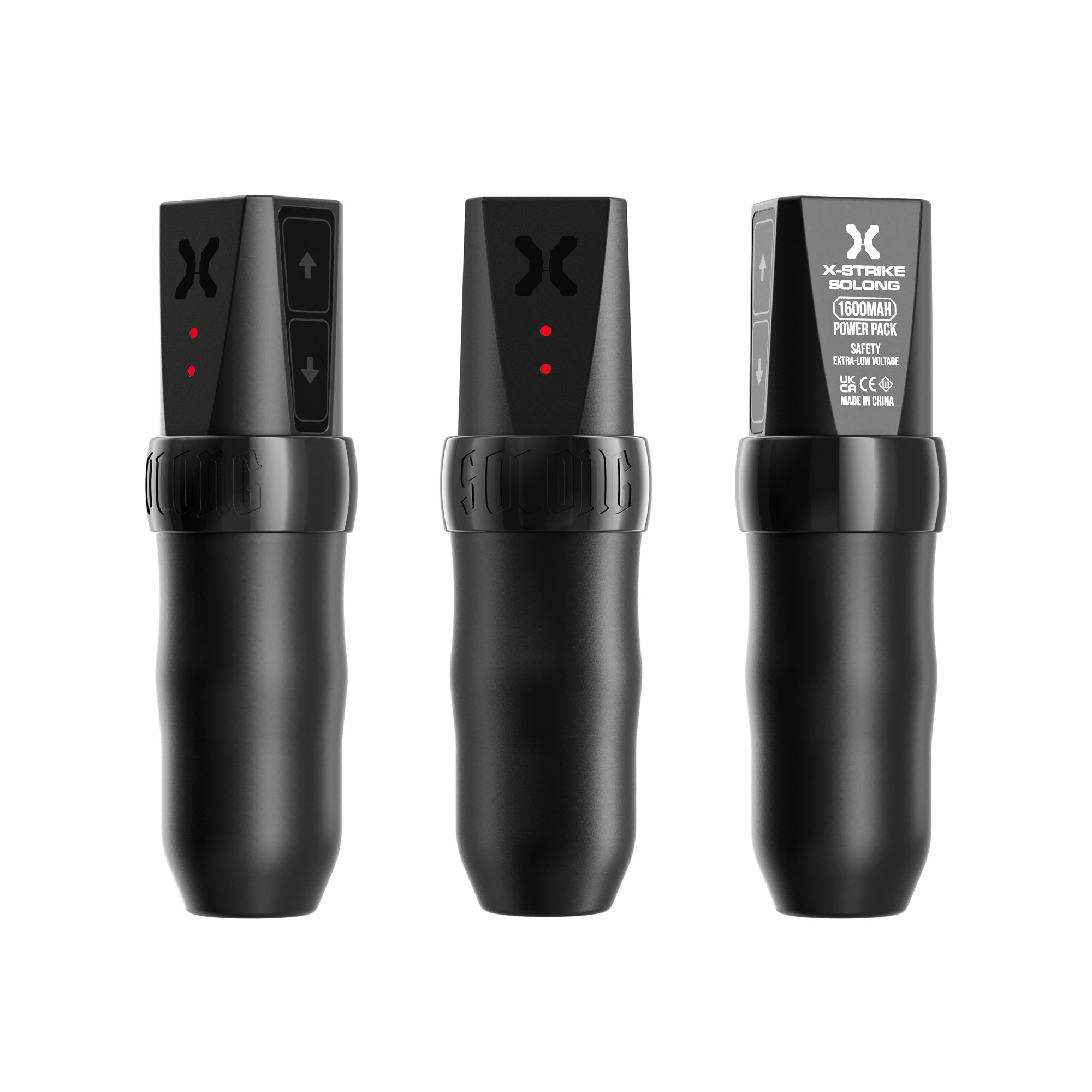 Solong & X-Strike Professional Wireless Rotary Tattoo Pen Rotary Tattoo Machine Gun with Two Batteries