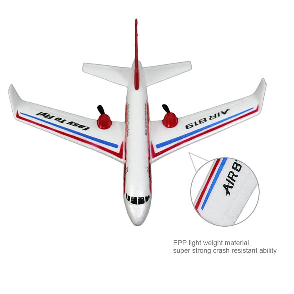 FX-819 Glider 2.4G 2CH 410mm Drone Wingspan Remote Control Glider Fixed Wing Airplane EPP RC Aircraft RTF Toys for Kids hot sell