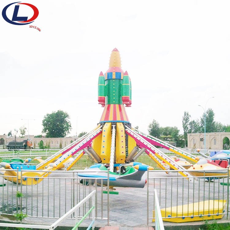 Funny And Exciting Outdoor Amusement Park Airplane Rides Kids 16 Seats Self-control Plane For Sale