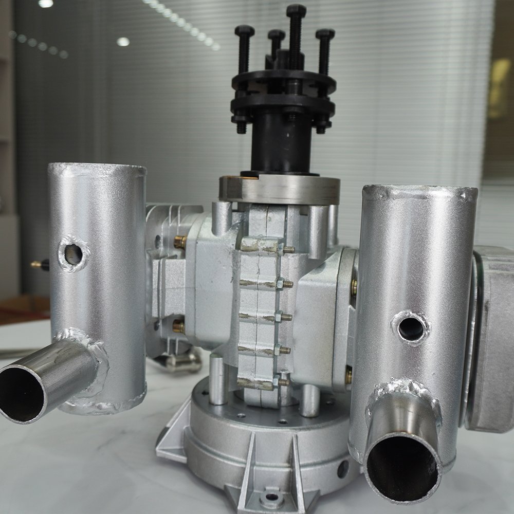 350CC Drone Engine Model Gasoline Two-cylinder Two-stroke Side Exhaust Natural Air Cooled