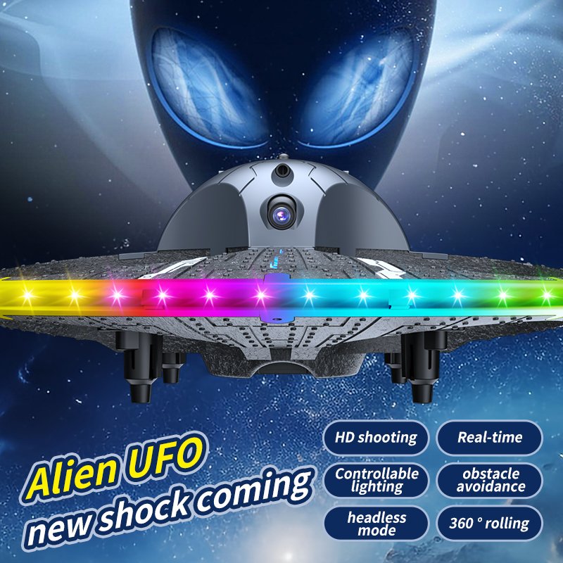 Mini Drone 4K 360 Degrees Rolling Stunt Aerial Drone Photography Throwing Aircraft Foldable Quadcopter RC Flying UFO Toys