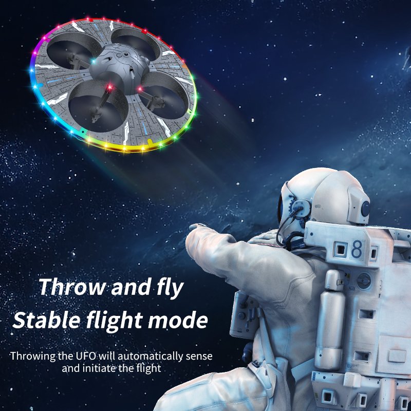 Mini Drone 4K 360 Degrees Rolling Stunt Aerial Drone Photography Throwing Aircraft Foldable Quadcopter RC Flying UFO Toys