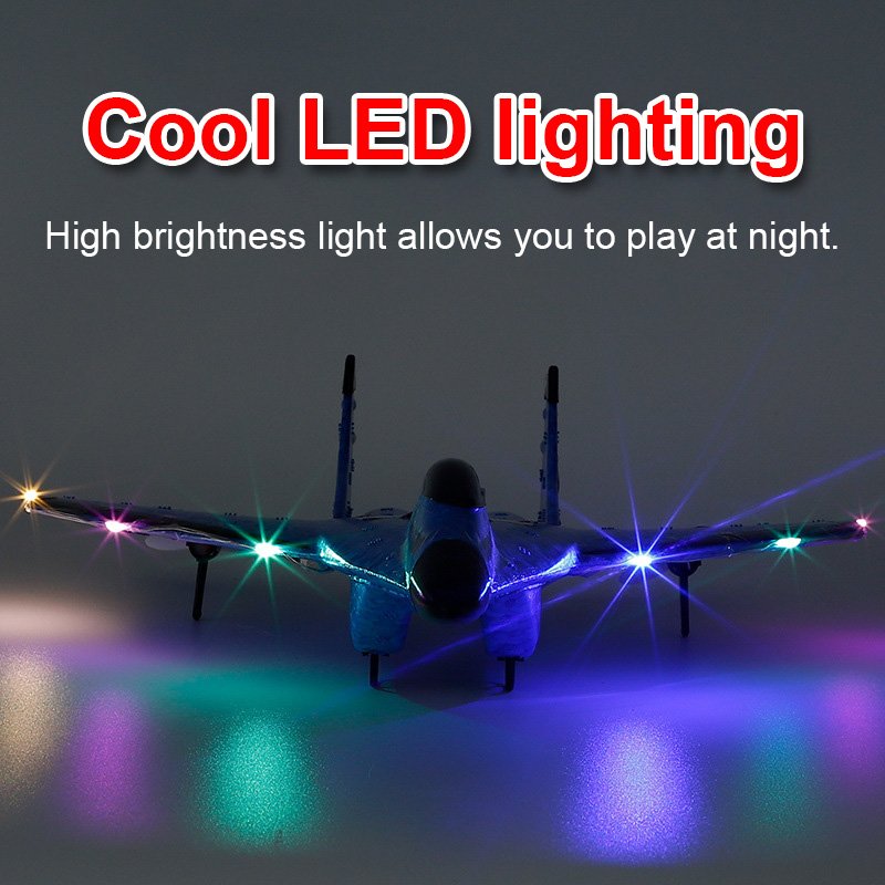 2.4G Hand Throwing Foam Airplane Model ZY-320 RC Glider Drone Outdoor Remote Control Jet Fighter Plane For Adults