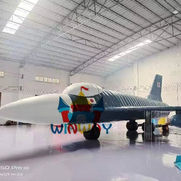 PVC Inflatable Fighter Customized Color Aircraft Inflatable Fighter Jet Model Airplane