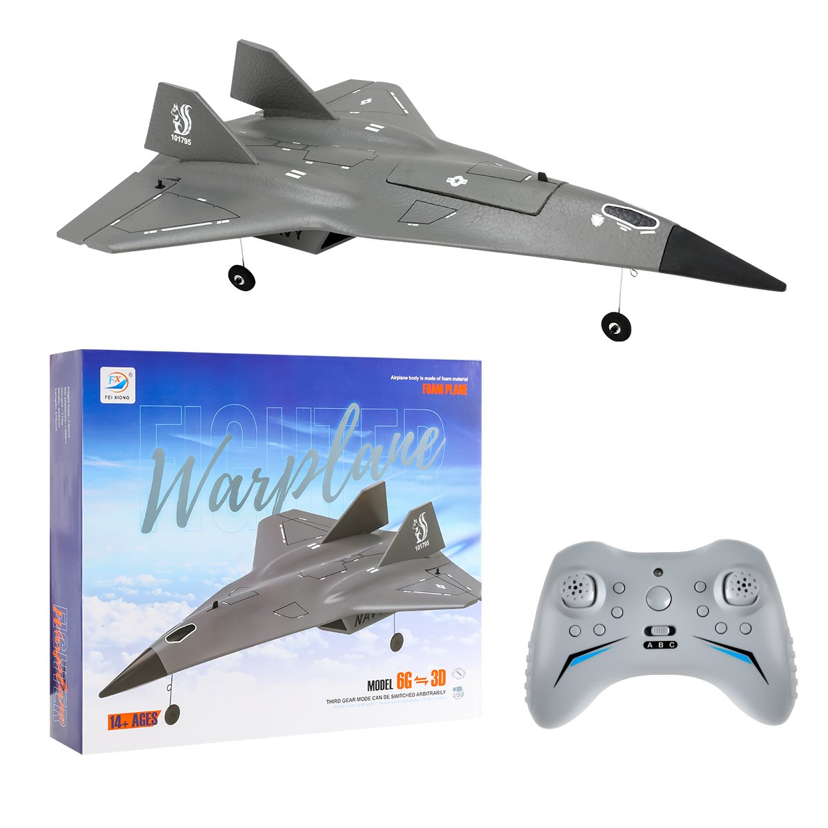 Factory FX9672 RC Plane SR72 Future Fighter Dual Channel Glider Four Channel Fixed Wing Model Remote Control FX9672 RC Plane