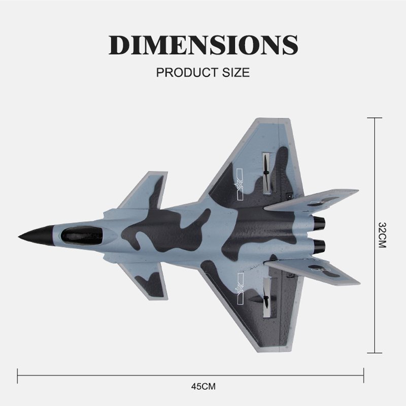 FX930 EPP Veyron J-20 Fighter Military Aircraft 2.4G 2CH Rc Minator Warplane toys