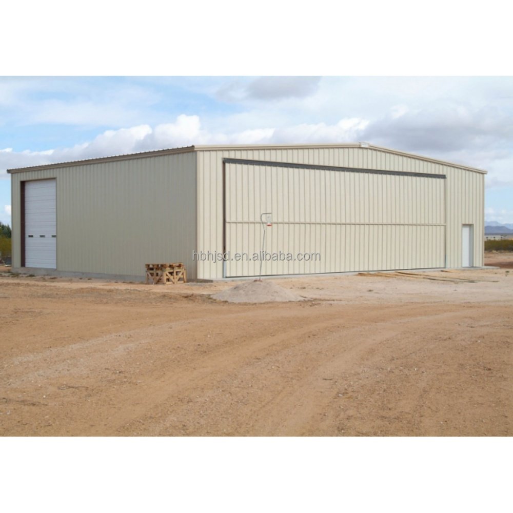 China prefabricated customized large span modern steel structure building hangar