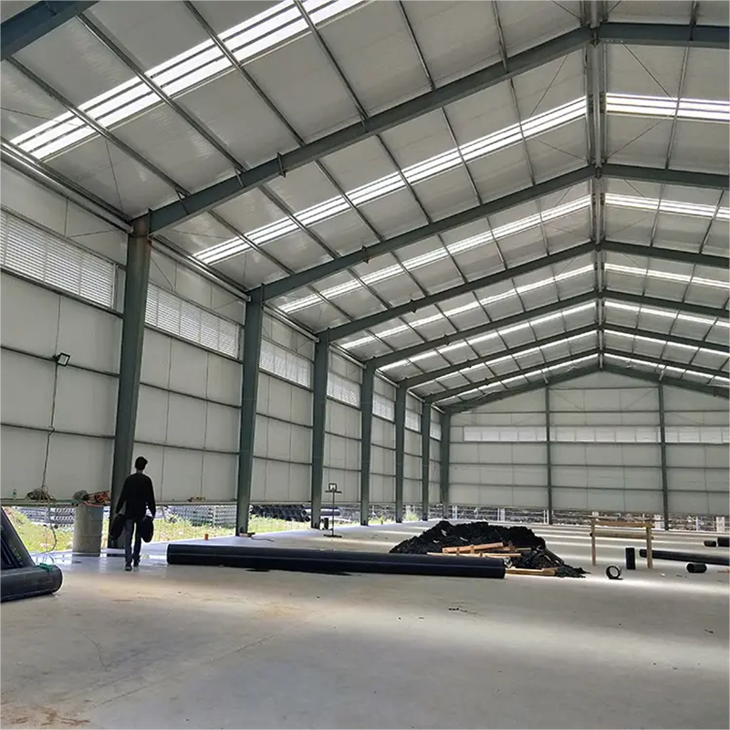 China prefabricated customized large span modern steel structure building hangar