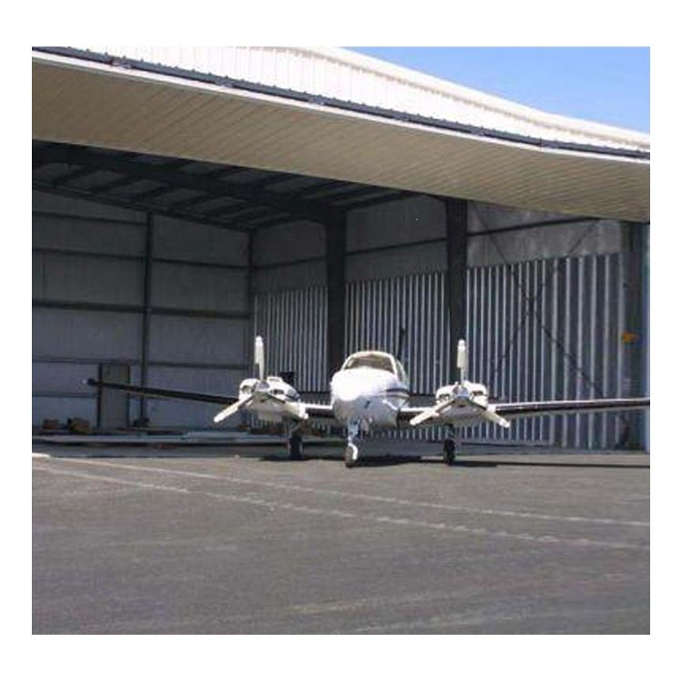 China prefabricated customized large span modern steel structure building hangar