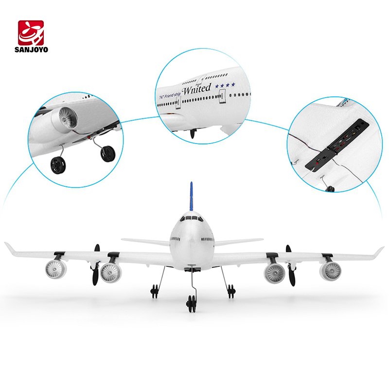 Hot Selling SJY-A150 2.4G 3CH RC Airplane Boeing B747 Model Plane Fixed Wing EPP Remote Control Aircraft Toy
