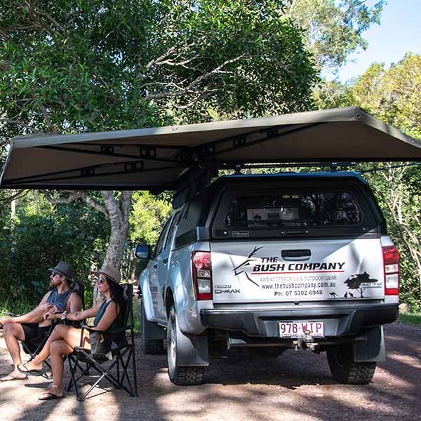 PoeticExist Free standing outdoor camping car Truck right / left Side 270 Degree canvas legless awning Tents