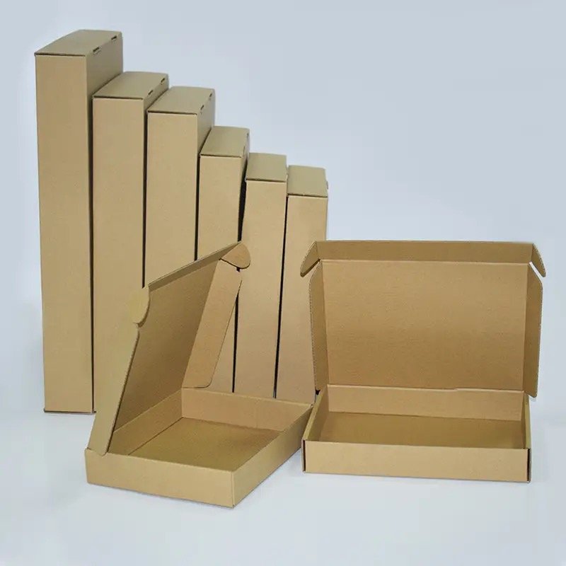 Wholesale Custom Aircraft Carton Packaging High-Durable Kraft Paper Corrugated Board UV Stamping Embossing Mail Shipping Gift