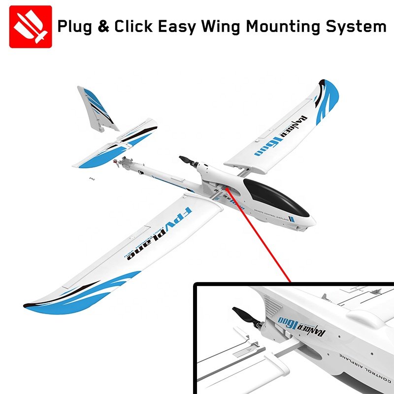 Volantex 757-7 1600mm Wingspan PNP EPO Brushless Motor Vlog Camera Plastic Fuselage Radio Control FPV RC Jet Plane Flying Toy