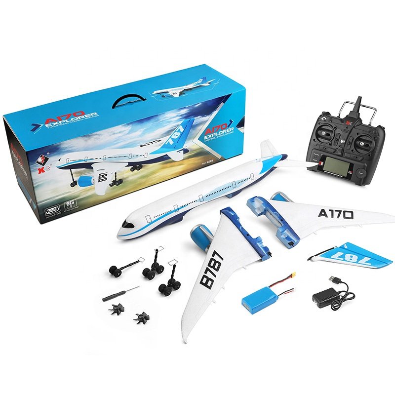 WLToys A170 Simulation Boeing-747 2.4G 3D/6G 6CH Foam EPO Brushless Motor 6-CH Radio Control Airplane Toy Hobby Aircraft Model
