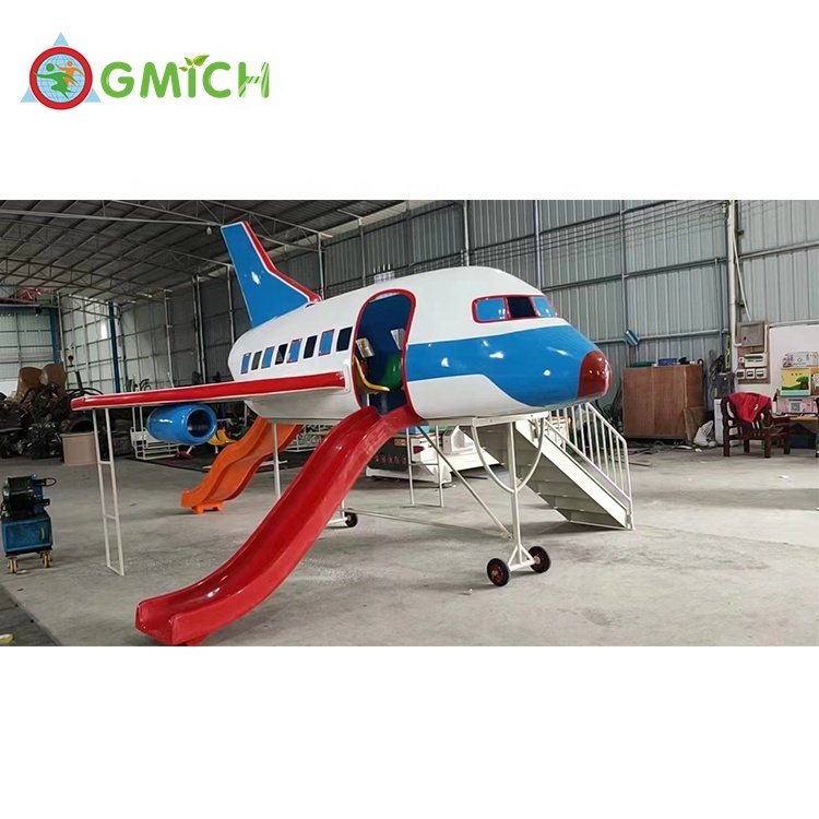 High Quality Fiberglass Airplane Model Playground For School JMQ-G213A