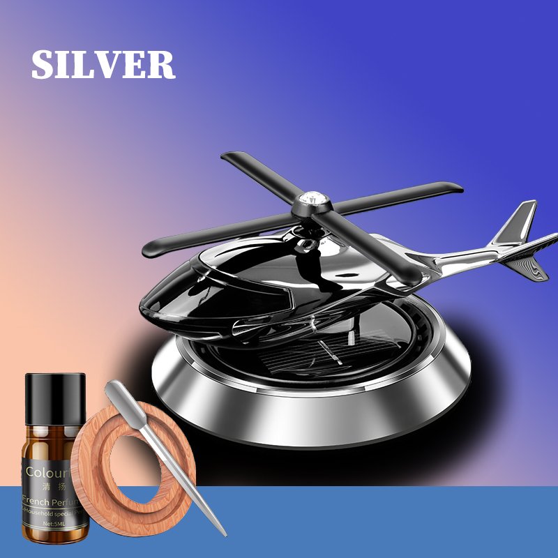 Luxury Car Decoration Solar Aircraft Car Perfume Fragrance Aromatherapy Solar Helicopter Air Freshener