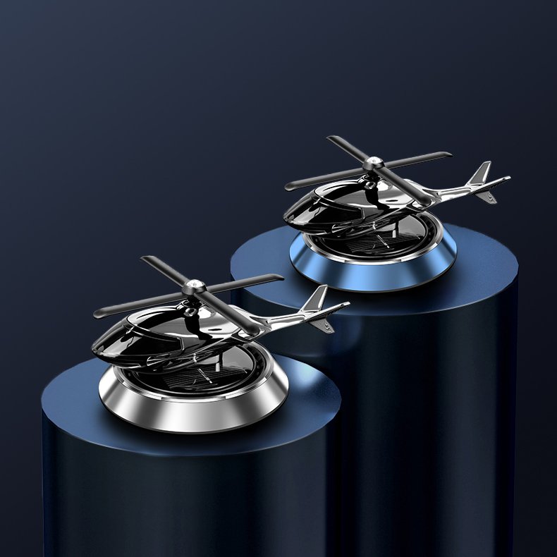 Luxury Car Decoration Solar Aircraft Car Perfume Fragrance Aromatherapy Solar Helicopter Air Freshener