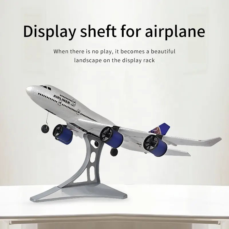 Simulated remote controlled glider Boeing three channel passenger plane fixed wing aircraft model 2.4G children's RC electrictoy