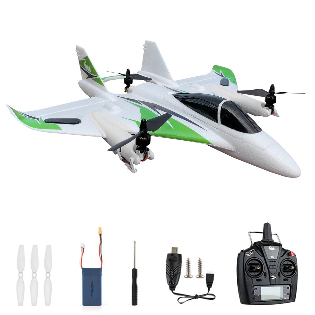 Original W500 FPV Airplane 3D 6CH RC Drone/ 6G Eob Brushless 6-Axis Gyro Aerobatic Gliders Fixed Wing Remote Control Plane Toys