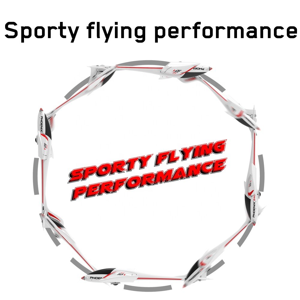 PNP Personalized Style Durable White Electric RC Sailplane Phoenix 2400 Remote Control Plane RTF