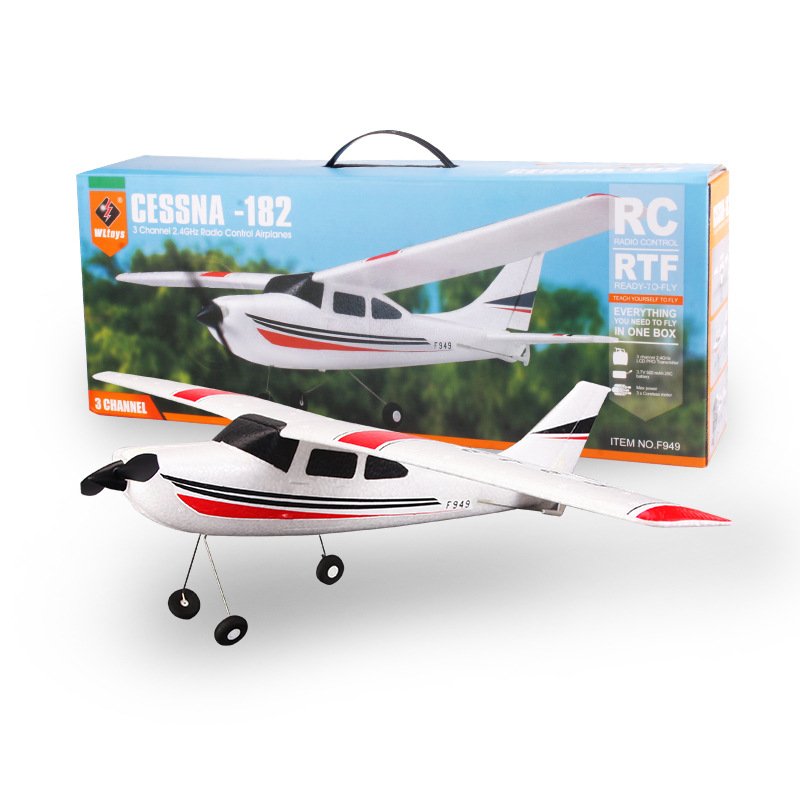 HOSHI WLtoys F949 RC Airplane 2.4G 3D6G 3Ch Fixed Wing Plane Outdoor Toys Drone RTF Upgrade Version Digital Servo F949S