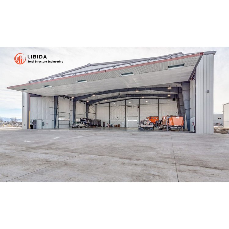 Cheap Industrial Building Metal Frame Factory Hangar Steel Structure Workshop Building Helicopter Structure Design
