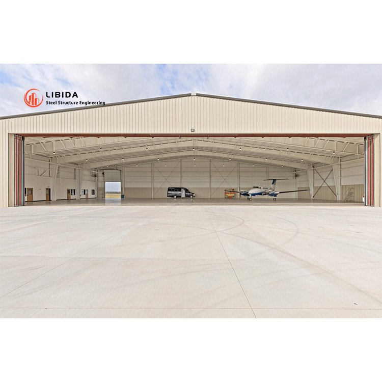 Cheap Industrial Building Metal Frame Factory Hangar Steel Structure Workshop Building Helicopter Structure Design