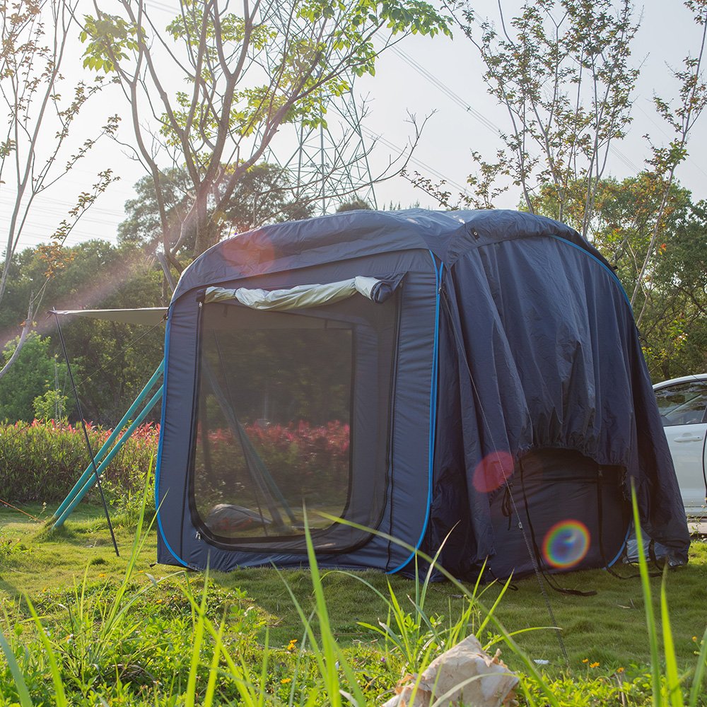 2024 outdoor camping tent Wire Rear fast opening Tent For Suv with car rear tent