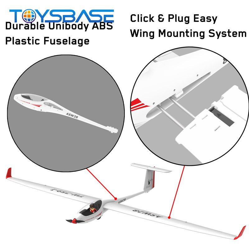 Brushless RC Plane Model Plastic Remote Control Glider Airplane