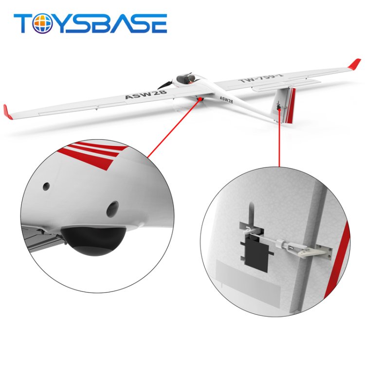 Brushless RC Plane Model Plastic Remote Control Glider Airplane