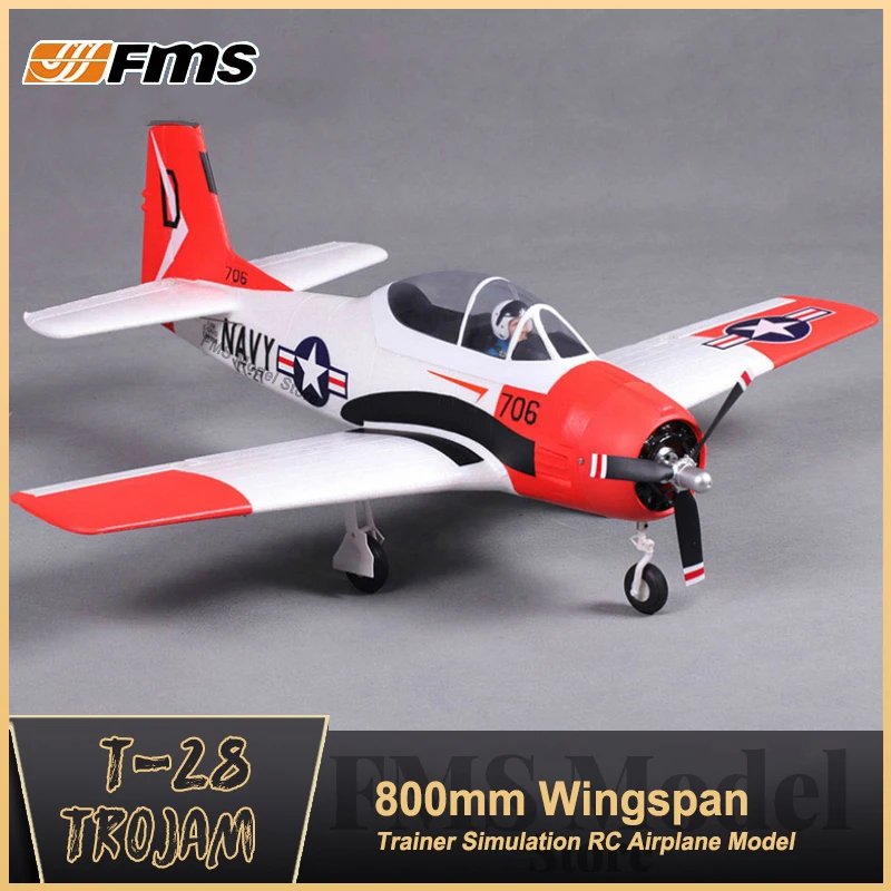 FMS 800mm T-28 T V2 PNP RC Airplane Model Mini BBD 4CH 2S EPO Warbird Hobby Plane Aircraft Avion Cheap Small,Hot Item,T