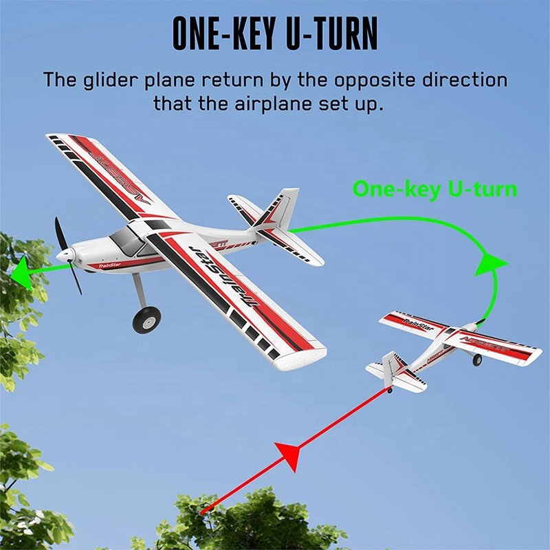 Volantex TrainStar 747-8 40A ESC PNP 1400mm Wingspan EPO Plastic Fuselage Brushless Motor Radio Control Airplane Birthday Gift