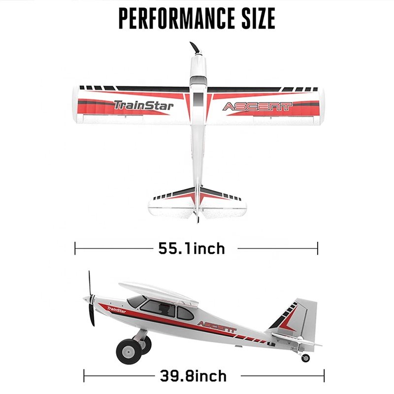 Volantex TrainStar 747-8 40A ESC PNP 1400mm Wingspan EPO Plastic Fuselage Brushless Motor Radio Control Airplane Birthday Gift