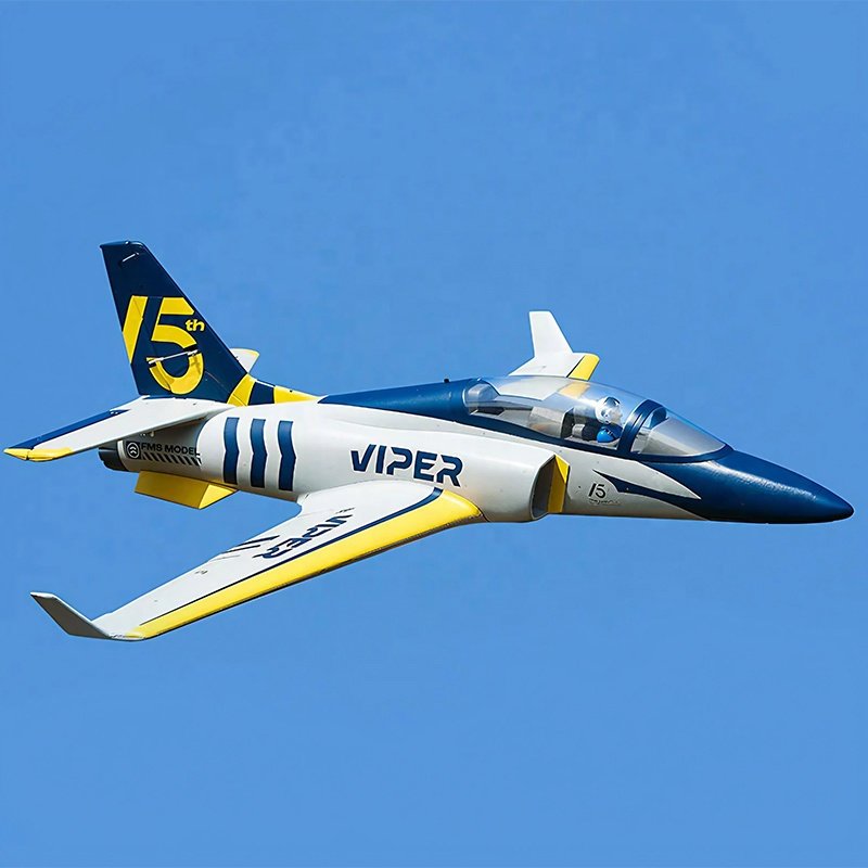 FMS 70mm Viper V2 EDF Jet PNP 15th Anniversary Electric RC Plane with CNC Metal Landing Gear High Speed Brushless Motor