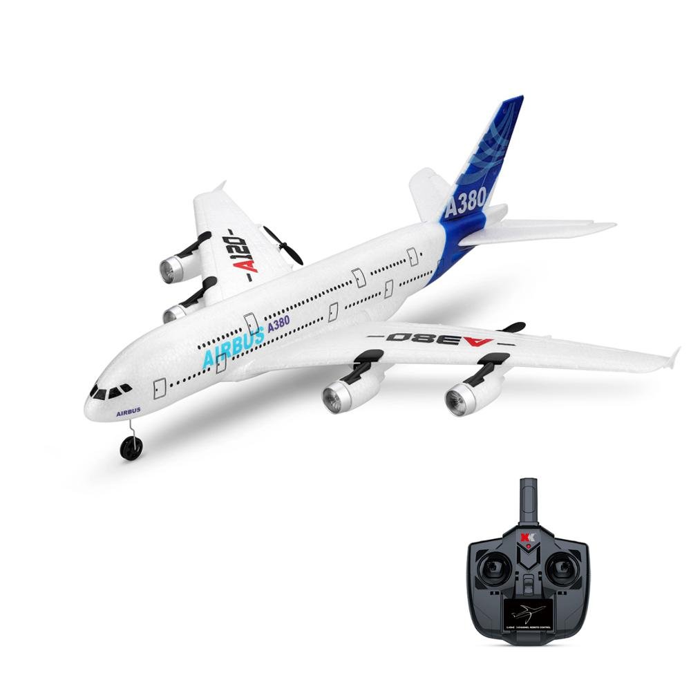 New Wltoys XK A120 RC Plane 3CH 2.4G EPP Fixed-wing RTF Airbus A380 RC Aircraft Model Toy Remote Control Airplane For Kids