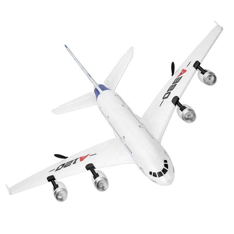 LaiNan A120 Airbus Three Channel Real Aircraft Push Back Dual Power Glider Aircraft Model Toys