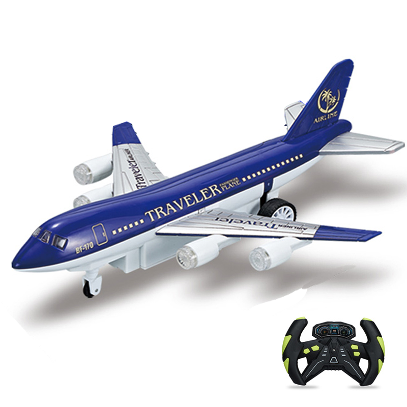 Plastic Remote Control Passenger Jet Aircraft 4 Channel Travel Airliner rc airplane toys air plane model rc plane toys