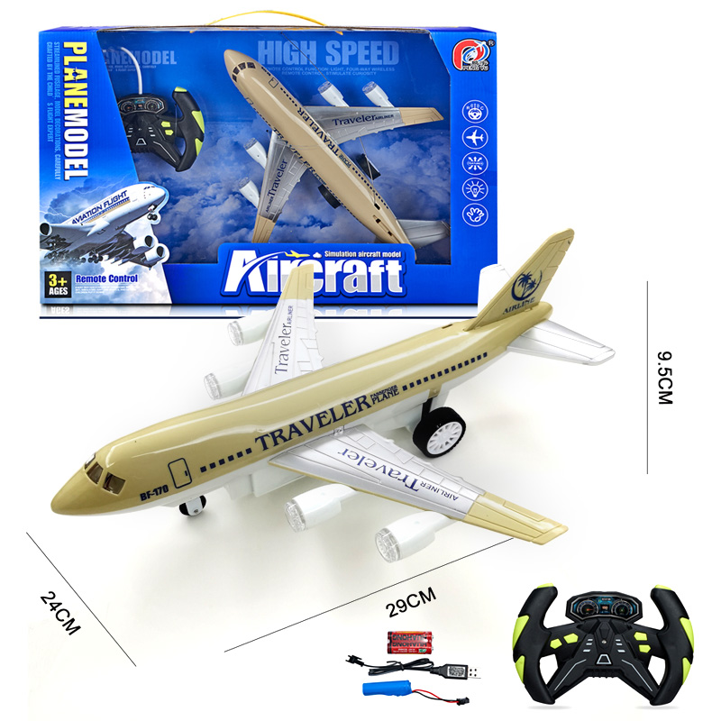 Plastic Remote Control Passenger Jet Aircraft 4 Channel Travel Airliner rc airplane toys air plane model rc plane toys