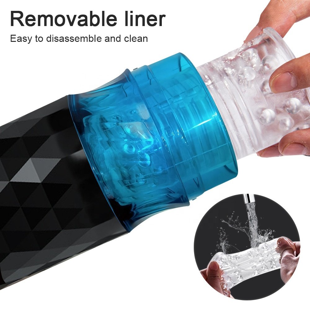 10-Frequency Variable Speed Automatic telescopic sucking intelligent voice heating vibration male masturbator Sex Toys for Men