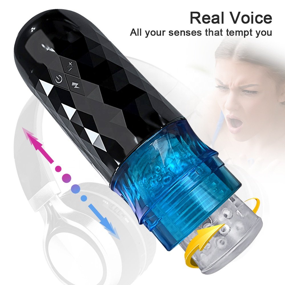 10-Frequency Variable Speed Automatic telescopic sucking intelligent voice heating vibration male masturbator Sex Toys for Men