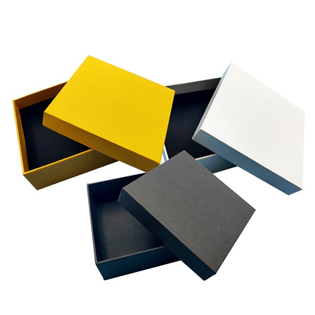 High Quality Private Branded Cardboard Square Lid And Base Box 2 Piece Lift-off Rigid Packaging Box For Cloth