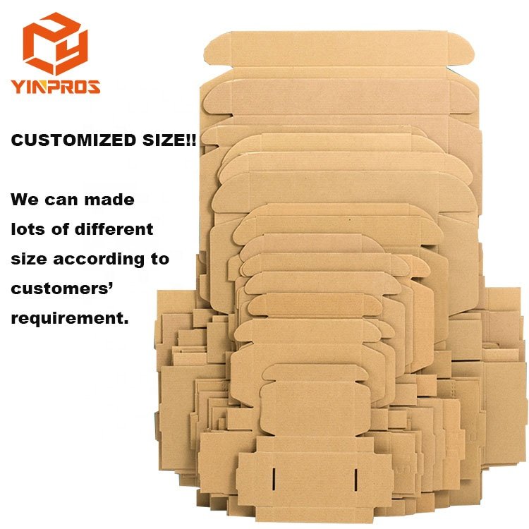 paper Shipping Boxes brown Corrugated Cardboard Box for Mailing Packing Literature Mailer Gift Boxes with Lids