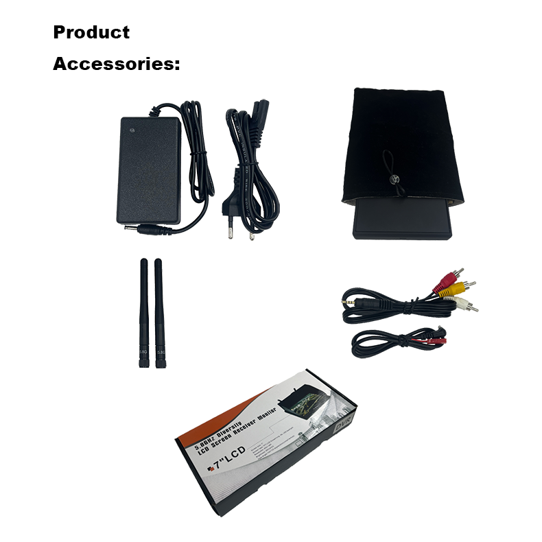 LCD5802-D Aerial FPV Monitor 7-inch Screen DVR Recording Drone HD Outdoor Aircraft