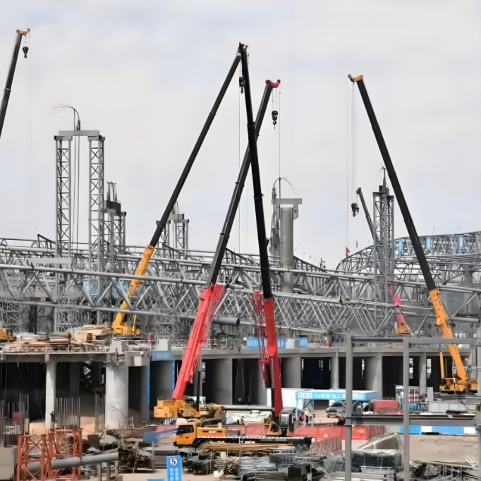Durable Modern Design Span Huge Prefabricated Warehouse For Airport Terminals Aircraft And Logistics Storage