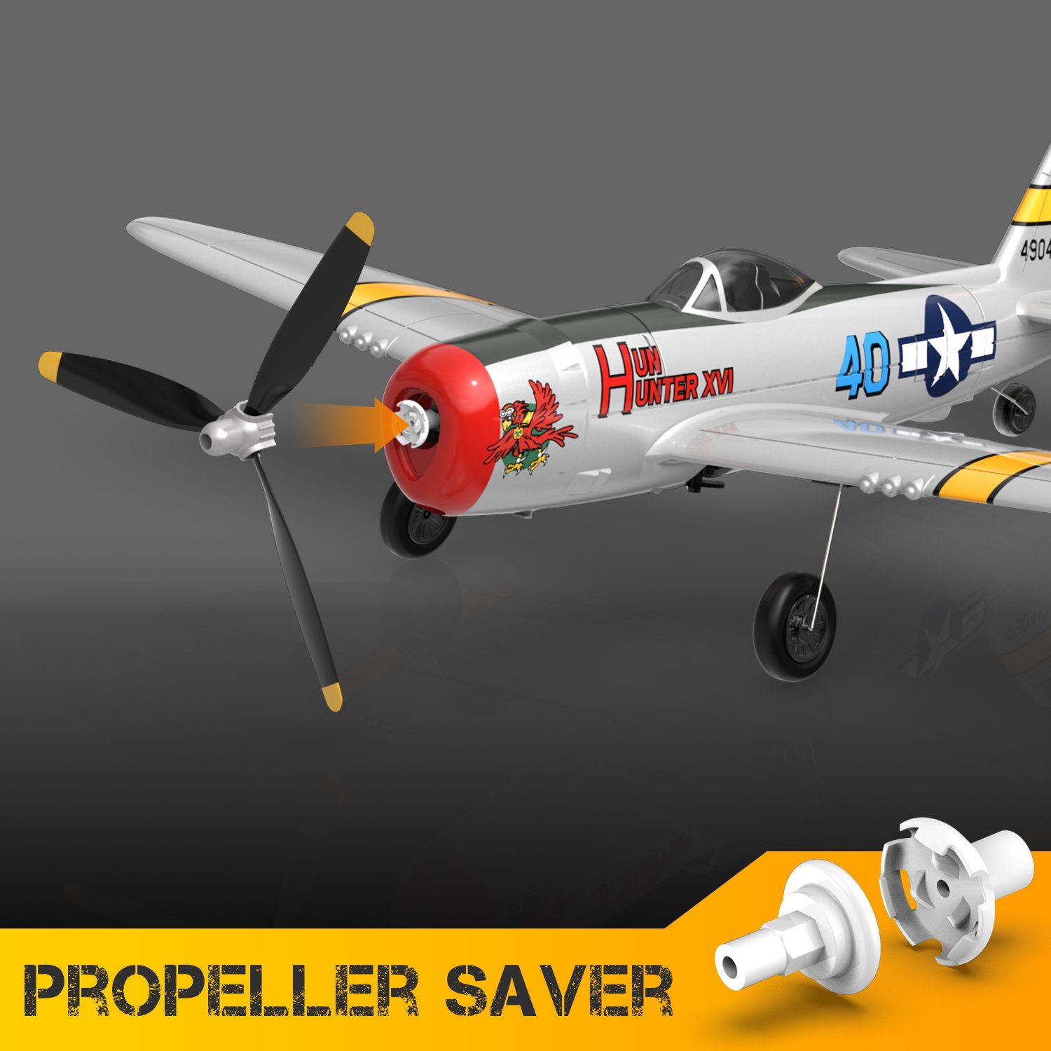 Volantex P47 400mm 4-CH RTF Toys EPP Foam Rc Planes Outdoor Radio Control Aircraft For Adults Children Gifts