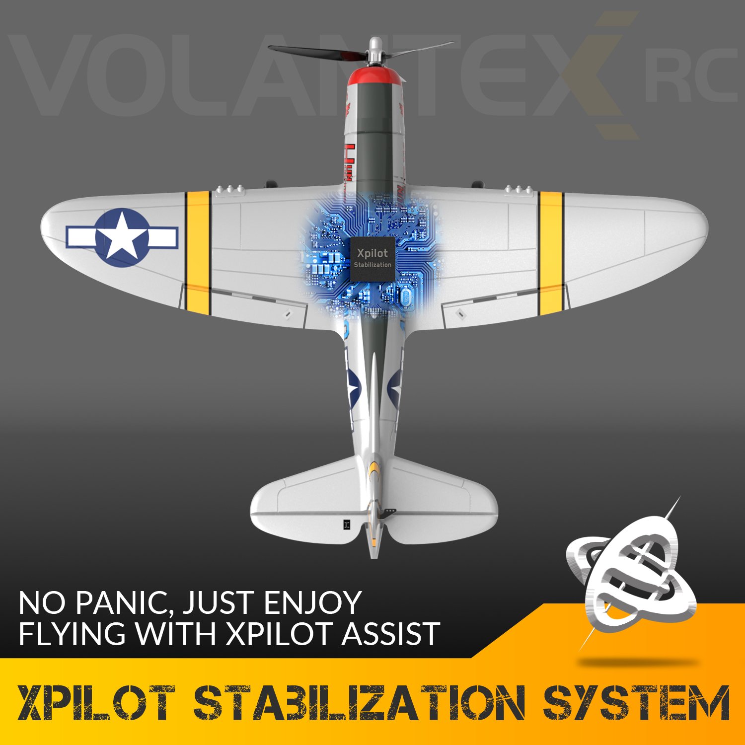 Volantex P47 400mm 4-CH RTF Toys EPP Foam Rc Planes Outdoor Radio Control Aircraft For Adults Children Gifts