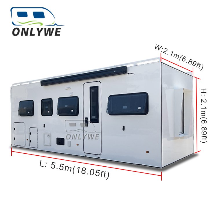 ONLYWE Custom overland adventure rv truck camper motorhome luxury 6x6 expedition vehicle aluminum truck campers for sale