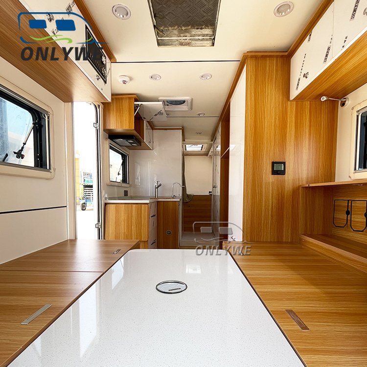 ONLYWE Custom overland adventure rv truck camper motorhome luxury 6x6 expedition vehicle aluminum truck campers for sale