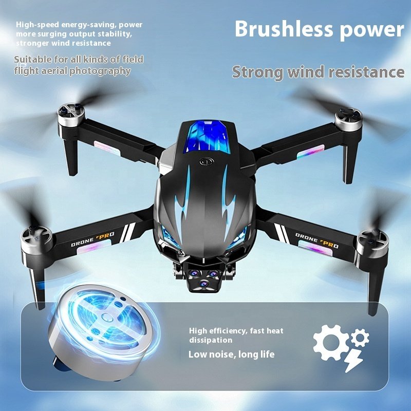 K706 Cross-Border Obstacle Avoidance Brushless Drone Three-Camera Optical Flow Positioning Four-Axis Remote Control Aircraft New