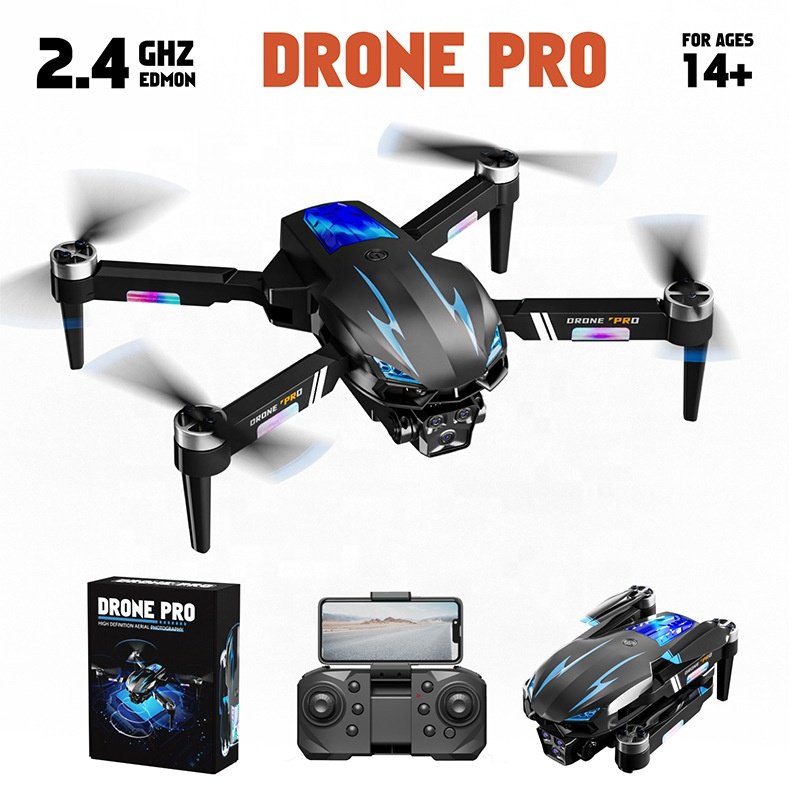 K706 Cross-Border Obstacle Avoidance Brushless Drone Three-Camera Optical Flow Positioning Four-Axis Remote Control Aircraft New